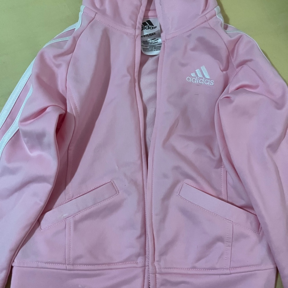 Adidas Kids Light Pink Track Jacket